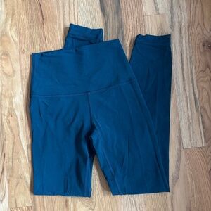 Lululemon High-Waisted Navy Leggings